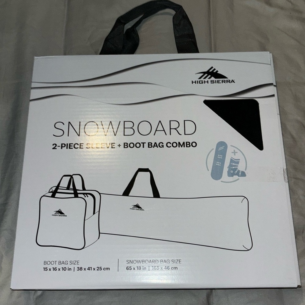 Snowboard bag and snowboard shoes cover bags